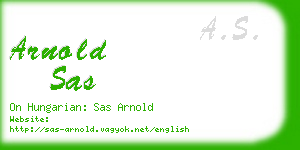 arnold sas business card